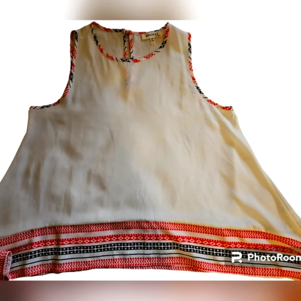 Monteau Los Angeles Tank Top, Flowy, Longer On The Sides, Size L - Picture 5 of 9